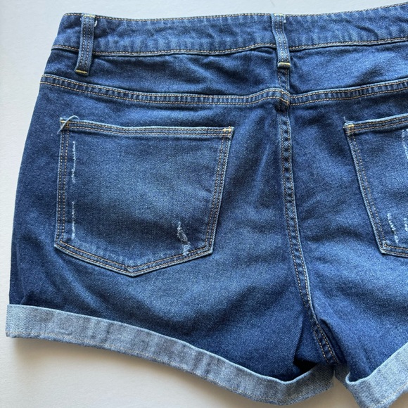 Faded Glory Rolled Cuff Jean Short Size 18 - Picture 6 of 10